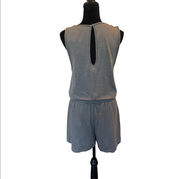 NWT Splendid sleeveless khaki green elastic drawstring waist romper size large - Picture 5 of 11